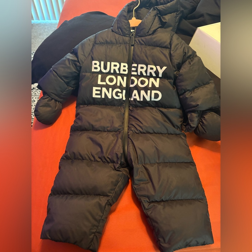 Burberry Black Puffer Suit